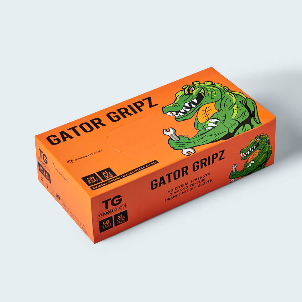 Duel Autocare Tough Glove Gator Gripz Disposable Nitrile Gloves