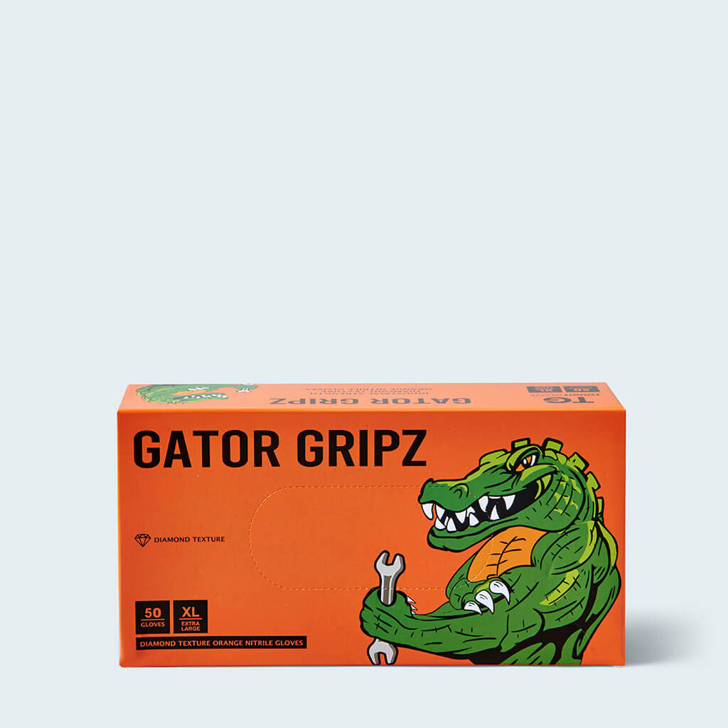 Duel Autocare Tough Glove Gator Gripz Disposable Nitrile Gloves